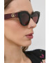 Gucci ochelari de soare femei culoarea bordo - Pled.ro