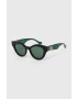 Gucci ochelari de soare femei culoarea verde - Pled.ro