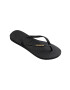 Havaianas Șlapi femei culoarea negru cu toc plat - Pled.ro