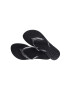 Havaianas slapi FANTASIA GLOSS femei culoarea negru cu toc plat 4145643.0006 - Pled.ro