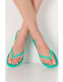 Havaianas slapi SLIM femei culoarea verde cu toc plat 4000030.1829 - Pled.ro