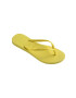 Havaianas slapi SLIM femei culoarea galben cu toc plat 4000030.1732 - Pled.ro