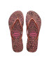 Havaianas slapi SLIM ANIMALS femei culoarea roz cu toc plat 4103352.6459 - Pled.ro