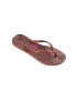 Havaianas slapi SLIM ANIMALS femei culoarea roz cu toc plat 4103352.6459 - Pled.ro