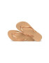 Havaianas slapi SLIM FLATFORM femei culoarea auriu cu toc plat 4144537.0570 - Pled.ro