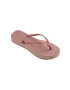 Havaianas slapi SLIM FLATFORM femei culoarea roz cu toc plat 4144537.3544 - Pled.ro