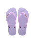 Havaianas slapi SLIM GLITTER femei culoarea violet cu toc plat 4147122.2297 - Pled.ro