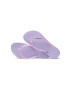 Havaianas slapi SLIM GLITTER femei culoarea violet cu toc plat 4147122.2297 - Pled.ro