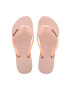 Havaianas slapi SLIM GLITTER femei culoarea roz cu toc plat 4147122.5217 - Pled.ro