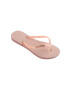 Havaianas slapi SLIM GLITTER femei culoarea roz cu toc plat 4147122.5217 - Pled.ro