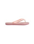 Havaianas slapi SLIM GLITTER femei culoarea roz cu toc plat 4147122.5217 - Pled.ro