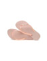 Havaianas slapi SLIM GLITTER femei culoarea roz cu toc plat 4147122.5217 - Pled.ro