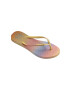 Havaianas slapi SLIM GRADIENT femei culoarea galben cu toc plat 4146908.1732 - Pled.ro