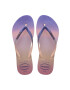 Havaianas slapi Slim Gradient Sunset femei cu toc plat - Pled.ro