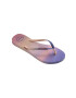 Havaianas slapi Slim Gradient Sunset femei cu toc plat - Pled.ro