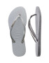 Havaianas slapi SLIM SPARKLE II femei culoarea gri cu toc plat 4146937.3498 - Pled.ro