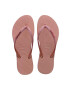 Havaianas slapi SLIM SPARKLE II femei culoarea roz cu toc plat 4146937.6459 - Pled.ro