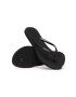 Havaianas slapi SLIM SPARKLE II femei culoarea negru cu toc plat 4146093.0090 - Pled.ro