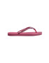 Havaianas slapi SQUARE GLITTER femei culoarea roz cu toc plat 4148102.1750 - Pled.ro