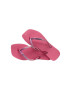 Havaianas slapi SQUARE GLITTER femei culoarea roz cu toc plat 4148102.1750 - Pled.ro