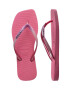 Havaianas slapi SQUARE GLITTER femei culoarea roz cu toc plat 4148102.1750 - Pled.ro