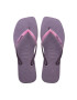 Havaianas slapi SQUARE GLITTER femei culoarea violet cu toc plat 4148102.1780 - Pled.ro