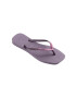 Havaianas slapi SQUARE GLITTER femei culoarea violet cu toc plat 4148102.1780 - Pled.ro