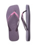 Havaianas slapi SQUARE GLITTER femei culoarea violet cu toc plat 4148102.1780 - Pled.ro