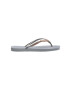 Havaianas slapi SQUARE GLITTER femei culoarea gri cu toc plat 4148102.3498 - Pled.ro