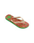 Havaianas slapi Top Animals femei culoarea verde cu toc plat 4132920 2715 - Pled.ro