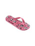 Havaianas slapi Top Disney femei culoarea roz cu toc plat - Pled.ro