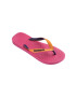 Havaianas slapi Top Mix femei culoarea roz cu toc plat - Pled.ro