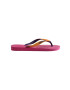 Havaianas slapi Top Mix femei culoarea roz cu toc plat - Pled.ro