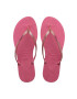 Havaianas slapi YOU GLITTER femei culoarea roz cu toc plat 4148041.1750 - Pled.ro