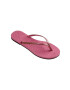 Havaianas slapi YOU GLITTER femei culoarea roz cu toc plat 4148041.1750 - Pled.ro