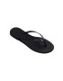 Havaianas slapi YOU GLITTER femei culoarea negru cu toc plat 4148041.0090 - Pled.ro