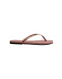 Havaianas slapi YOU METALLIC femei culoarea roz cu toc plat 4135102.3544 - Pled.ro