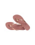 Havaianas slapi YOU METALLIC femei culoarea roz cu toc plat 4135102.3544 - Pled.ro