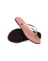 Havaianas slapi YOU METALLIC femei culoarea roz cu toc plat 4135102.3544 - Pled.ro