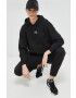 Helly Hansen bluza femei culoarea negru cu glugă neted - Pled.ro