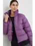 Helly Hansen geaca cu doua fete femei culoarea violet de iarna oversize - Pled.ro