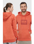 Helly Hansen hanorac de bumbac culoarea portocaliu cu glugă cu imprimeu 53289-597 - Pled.ro