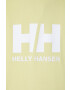 Helly Hansen hanorac de bumbac HH LOGO HOODIE bărbați culoarea bleumarin cu glugă cu imprimeu 33977 - Pled.ro