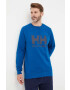 Helly Hansen hanorac de bumbac barbati culoarea albastru marin cu imprimeu 34000-597 - Pled.ro