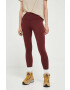 Helly Hansen leggins sport Roam femei culoarea bordo neted - Pled.ro