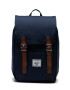 Herschel rucsac Retreat Mini Backpack culoarea albastru marin mic neted - Pled.ro