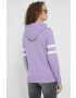 Hollister Co. bluza femei culoarea violet cu glugă cu imprimeu - Pled.ro