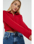 Hollister Co. bluza femei culoarea rosu neted - Pled.ro