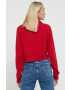 Hollister Co. bluza femei culoarea rosu neted - Pled.ro