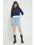 Hollister Co. bluza femei culoarea albastru marin neted - Pled.ro